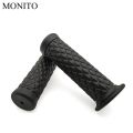 Cafe Racer Handle Grips Silicone Motorcycle Handle Grips Vintage Style Rubber Grips 1 Set. 