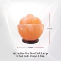Fire Bowl 100% pure Himalayan Salt Lamp with Salt Balls from khewra salt Lamp. 