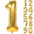 Foil Numbers Large Balloons (16 inch) | Foil Digit Birthday Balloon large (16 inch) | Happy Birthday Party | Wedding Anniversary | Decorations Air inflated Figure Balloon - 0,1,2,3,4,5,6,7,8,9.. 