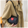 DishyKooker Crossbody Bags For Women Trendy Flap Crossbody Purse Cute Heart Shape Contrast Color Trend Simple Handbag Messenger Bags. 
