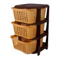 Vegetable basket onion & potato basket - 3 layer vegetable rack for kitchen, beautiful design, easy to hold and assemble with spacious racks | Aquaplast Vegetable rack basket kitchen rack dish rack plates rack. 