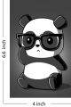 SMRT Cute Panda Laptop Sticker | Cartoon Vinyl Decal for Laptop, Notebook, Phone, Water Bottle | Waterproof & Removable Sticker. 