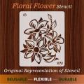 Tulip Plant Reusable Stencil for Airbrush Painting DIY Wall Art and Crafts Ideal for Home Decor, Scrapbooking, and Albums. 
