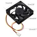 70MM x 70MM x 15MM Fans Cooling 12V Computer/PC/CPU Silent Cooling Case Fan 3pin CPU Cooling Fans Accessories Dropshipping. 