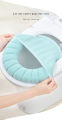 Bathroom Toilet Seat with Handle Closestool Washable Soft Winter Warmer Mat Pad Cushion O-shape Toilet seat Bidet Covers. 