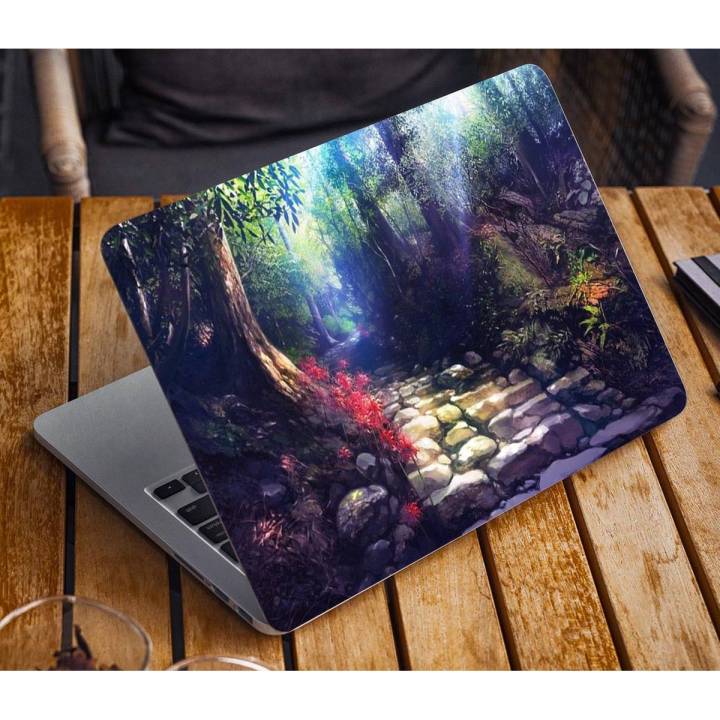 Anime background 1 Laptop Notebook Skin Sticker Cover Art Laptop Skin Fits 13.3" 14" 15.6" 16"