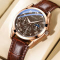 【S Elvey Trend Store】Lanz Live Business Watch Men Belt Quartz Factory Stock Wholesale One Peace Dropshing-Waterproof Fashion Business Luxury Clock. 
