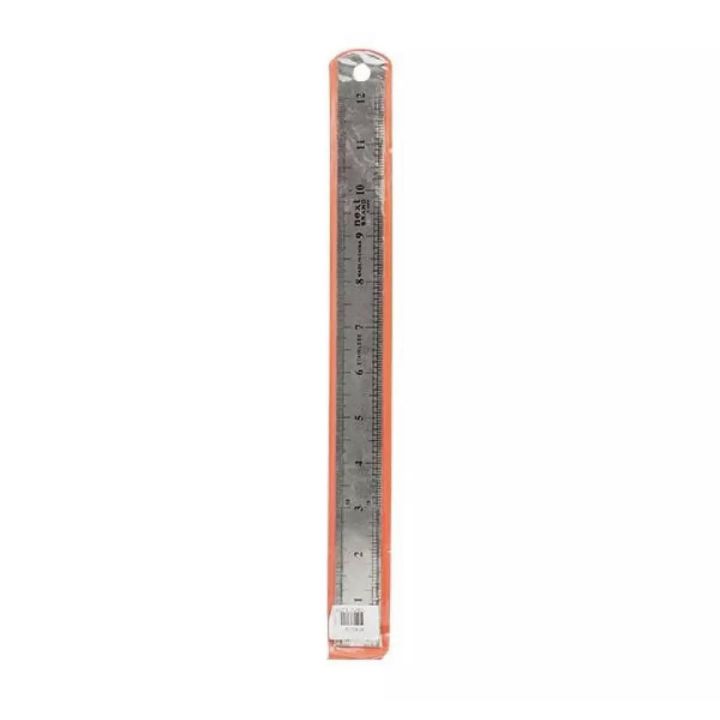 12 Inch Stainless Steel Scale Rulers - Silver