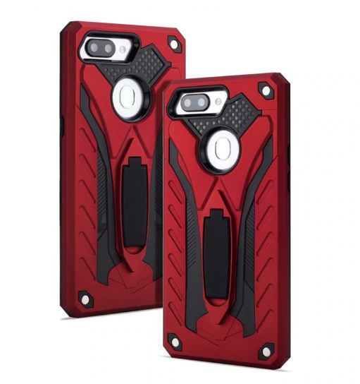 OPPO%20A5s%20Back%20Stand%20Shockproof%20Hybrid%20Armor%20Series%20Case%20Black%20-%20Image%203