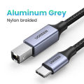 UGREEN USB C Printer Cable, USB Type C to USB 2.0 Type B Printer Scanner Cable Cord High Speed for Brother, HP, Canon, Lexmark, Epson, Dell, Xerox, Samsung etc and Piano, DAC. 