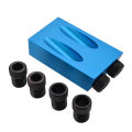 14Pcs Hole Jig Kit 6-10mm Angle Drill Guide Set Woodwoorking Tool Hole Puncher Locator Jig Drill Bit Carpentry Tools. 