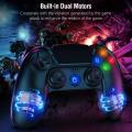 Controller for PS4 Gamory Wireless Controller for Playstation 4/Pro/Slim with Shining Buttons,Touch Panel,Speaker & Stereo Headset Jack,Dual Vibration,Motion Control,Remote Controller for ps4 Black. 