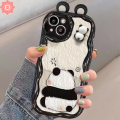 Panda Couple Cover for Realme C11 C20 C12 C15 C17 C35 C21Y C20A C11 C25Y C31 C25 C25s C21 C30 C33 C55 5 5i 5S 6i C3 7i Narzo 20 30A Cute Panda 3D Stereo Doll Cartoon Couple Case. 