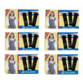 Hair Pin Black Pins Champion Lady Pins Original  (6 cards pack). 