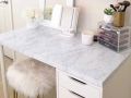 60cm × 200cm Self Adhesive Black / White , Black Gold Marble Sheet for Kitchen - Anti Oil and Heat Resistant Wallpaper. 