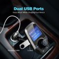 VICTSING Upgraded Bluetooth FM Transmitter for Car, Power Off Switch, Music Player Support USB Flash Drive/Micro SD Card/AU. 