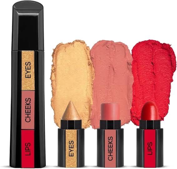 3 in 1 Makeup Stick With Eyeshadow Blush & Lipstick | Best Selling Product