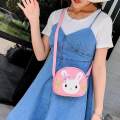 【Happier】Hot selling Bags and Travel Kids bag Girls Cute Children 3D Cartoon Bunny Pattern Shoulder Messenger Handbags Kids Girls Small PU Leather Crossbody Bags. 
