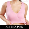 Pack of 2 Seamless Air Bras For Women Nylon Adjustable Brazzer for Girls Free Size Cup Brassiere Comfortable And Stretchable Non Padded Brazer for Ladies in Black and Skin M to 3XL Sizes. 
