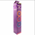 Happy Life Collection - Ribbed, Contoured, Dotted Condoms (20x3) 60 Condoms- Bulk Pack. 