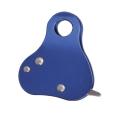 Aluminum Climbing Rope Blocker for Outdoor Climbing - blue. 