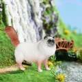 Realistic Cat Figurines Small Animals Figures Cat Model Ornaments for Landscape. 