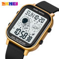 SKMEI Men Fashion Watch EL Luminous Stopwatch 5ATM Waterproof Men Electronic Watch 1971. 