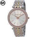 Micheal Kors Two Tone Steel and  Silver Dial Darci Watch for Ladies-MK-3203. 