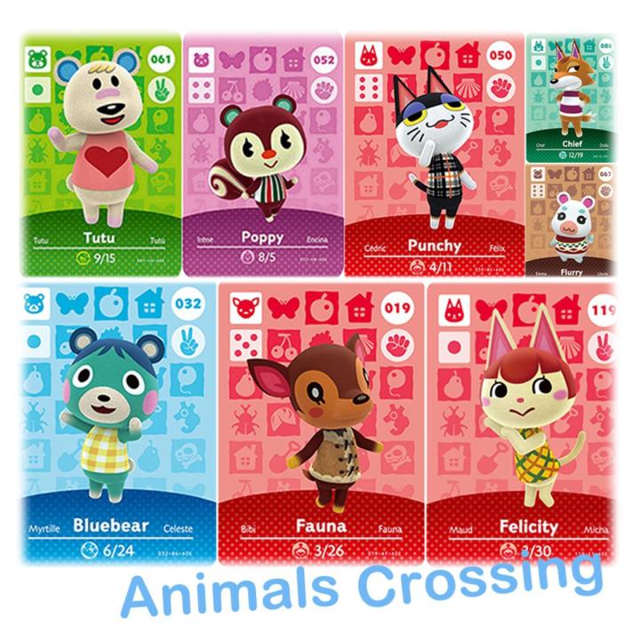 81pcs Hot Animal Crossing Amiibo Game Card Series 1to2 Ankha Pietro for Switch/Switch Lite/New 3DS ACNH Set NFC Game Card