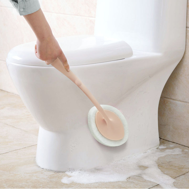 Home Supplies Multifunction Bath Cleaning Brushes Sponge Brush Toilet Brush Kitchen Bathroom Cleaning Tools 1Pcs
