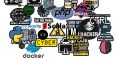 Programming collection 28 pcs Coding  sticker Hacker Sticker - Cyber Stickers Aesthetic  Doodle Stickers/guitar, Desktop, Cup Gift Birthday/boy/girl Sticker / Sticker For Laptop \ Mobile 2 Inch x 2 Inch Each sticker size. 