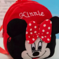 Red Minnie Mouse cartoon kids plush backpack 12 inches. 