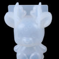 Geometric Bear Silicone Mold DIY Stereo Mirror Mold Mousse Ornaments Decor. 