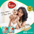 Rocket Premium Diapers Jumbo Pack Size 3 Medium (4-9KG), 72 Count. 