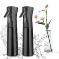 300ml Fine Mist Spray Bottle Refillable Plastic Trigger Sprayer For Hair Styling Cleaning Kitchen Use. 