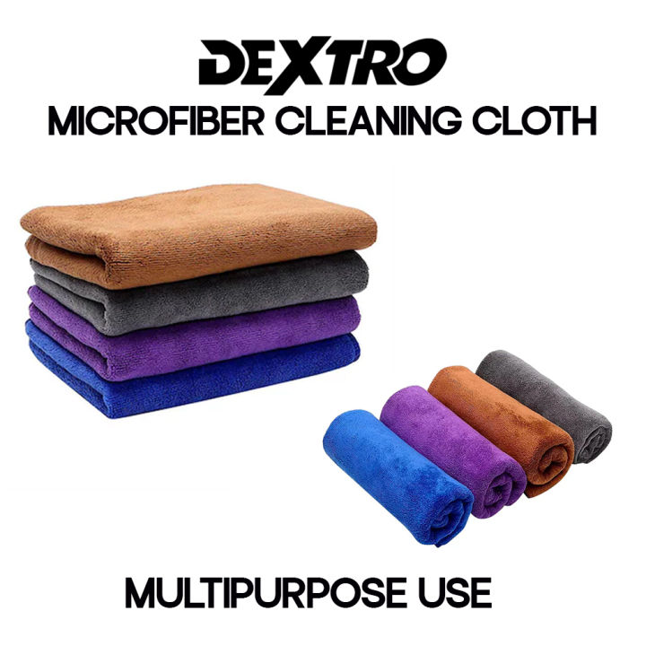 Dextro Car Microfiber Cleaning Cloth Multi Color (440GSM) - Multipurpose Use - Kitchen, Car, Office, Home