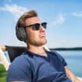 WorWoder 80Hrs Wireless Over Ear Headphones, Bluetooth 5.0 Wireless & Wired Mode, HiFi Stereo Foldable Bluetooth Headset, Soft Memory Foam Earmuffs for Work Travel Online Class (BLACK). 