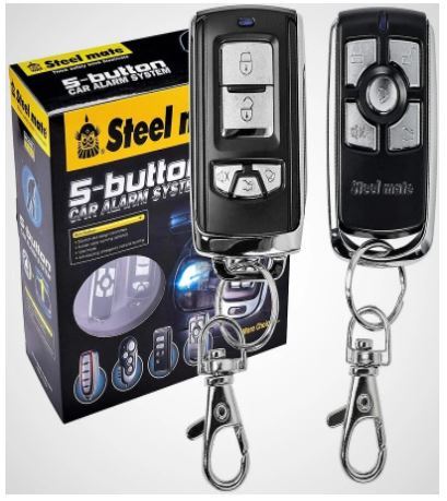 SteelMate 5 Button Car Alarm System For All cars (838G Model)