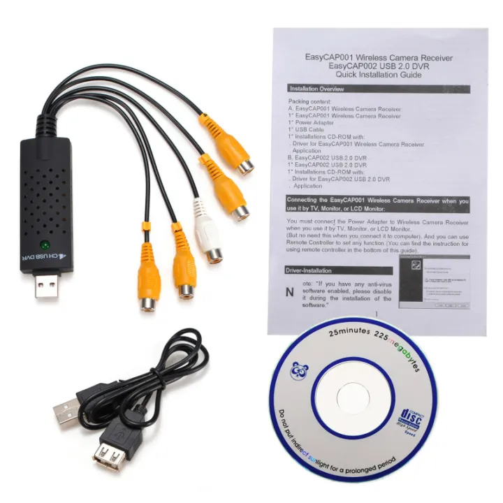USB%202.0%20Easycap%204%20Channel%20,%204CH%20DVR%20CCTV%20Camera%20Audio%20Video%20Capture%20Adapter%20Recorder%7C%20DIY%20HUB%20-%20Image%205