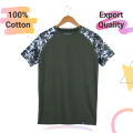 Half Sleeves T-shirt for men - Green. 
