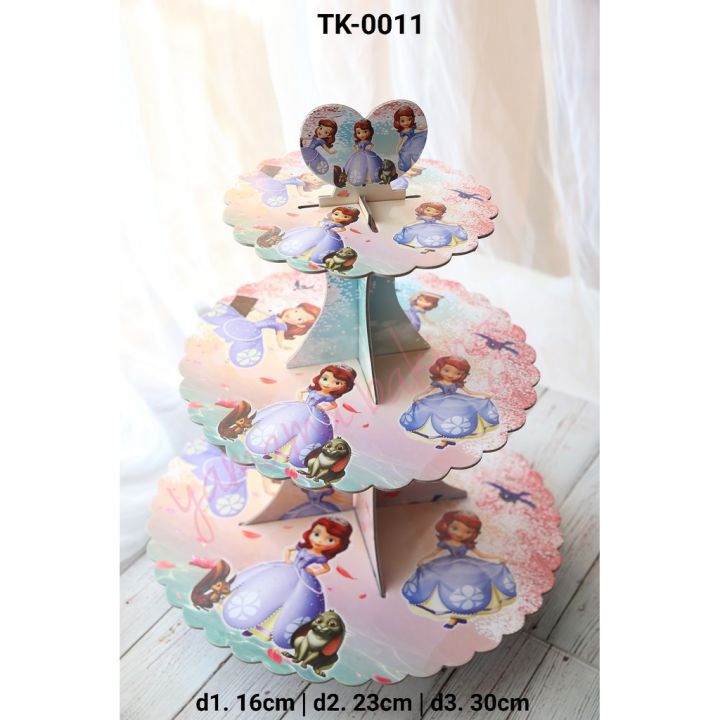 PRINCESS SOFIA THEME CUPCAKE STAND 3 TIERS CUPCAKE STAND