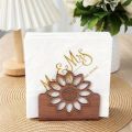 1 Pc, Wooden Sunflower Tissue Holder – Stylish Napkin Stand for Dining & Kitchen Decor – Tabletop Tissue Organizer for Home Decoration – Tissue Holder – Kitchen organizers – Kitchen accessories – Organizer – Tissue Box Holder. 