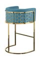 Iron Bar Stools for Kitchen and Living Room - Honeycomb Design Bar Stool Chair. 
