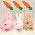 Realistic Bunny Toy Interactive Walking Bunny Plush Toy with Sound Moving Ears Perfect Birthday Gift for Kids Boys Girls Cute Stuffed Doll for Fun Playtime Walking Bunny Plushie. 