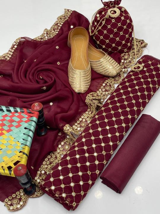 Ayesha%20Collections%20%E2%80%93%205%20Pc%20Unstitched%20Fancy%20Dress%20for%20Women%20%7C%20Soft%20Chiffon%20Shirt%20with%20Sheesha%20Plastic%20Pani%20Work%20&%20Zaari%20Embroidery%20%7C%20Chiffon%20Dupatta%20with%20Cutwork,%20Kattan%20Silk%20Trouser,%20Sam%20Potli%20&%20Golden%20Khussa%20-%20Image%207