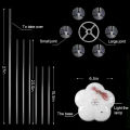 30 Inches LED Light Up Balloon Stand 3 Modes Flashing Table Balloon Stand Kit Balloons Decoration and Centerpieces For Floor Or Table 2 IN 1 Base, Pole & With Balloon Ring For Birthday Wedding Anniversary Bridal Shower Baby Shower & Party Decoration. 