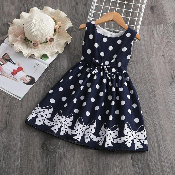 BestGO Dress Cheap Baby Summer Sleevss School Casual Wear Girls Tutu Child Clothes Dress for Kids Girl Sale Daraz.pk