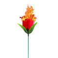 Professional Magician Bar Illusion Props Torch To Rose Flower Fire Magic Trick Flame Appearing Flower. 