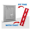96 Pcs Plastic Switch and Receptical Spacers Electrical Outlet Spacer for Electrical Box + 30 Pcs Screws. 