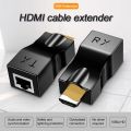 HDMI Cable Extender 4k RJ45 Ports 1080P HD Network HDMI Extension HDMI To RJ45. 